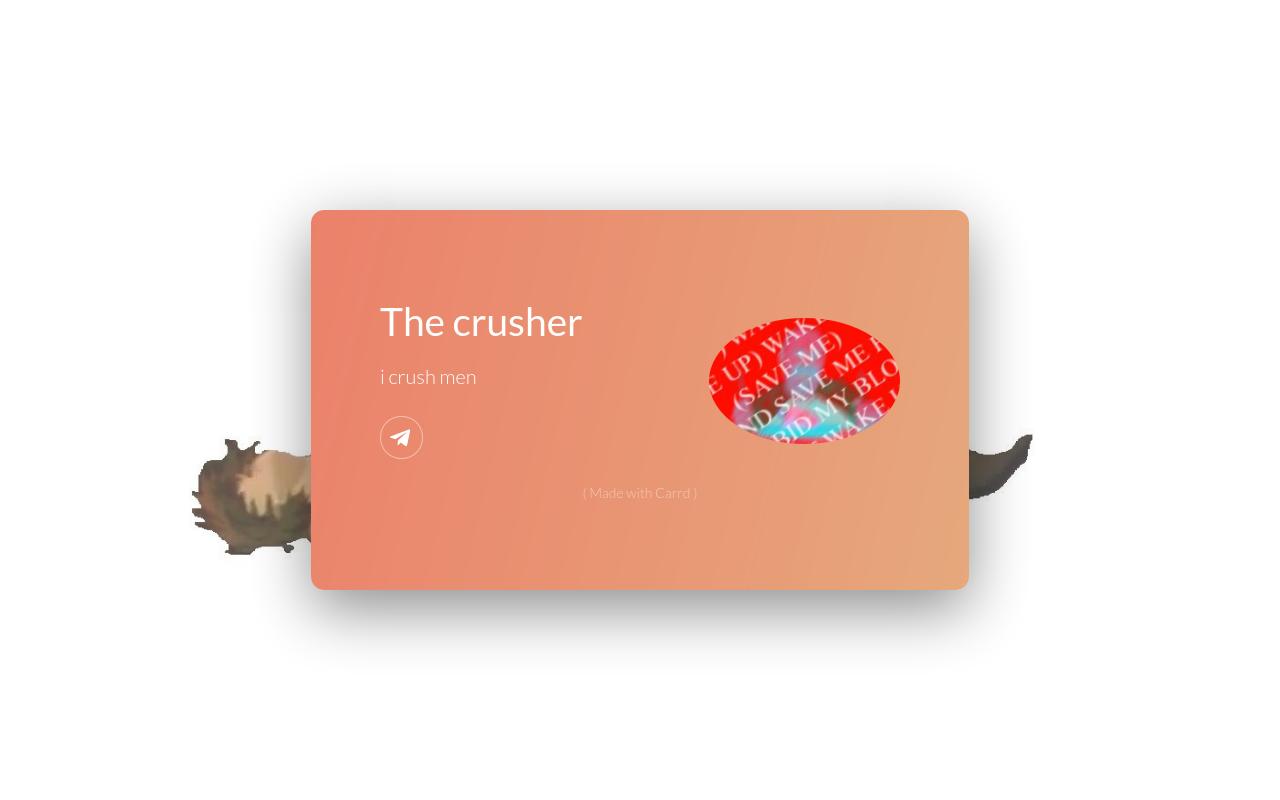 Carrd profile picture for @crusher